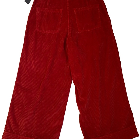 NWT Abercrombie & Fitch Red Wide Corduroy Pants - Picture 12 of 14